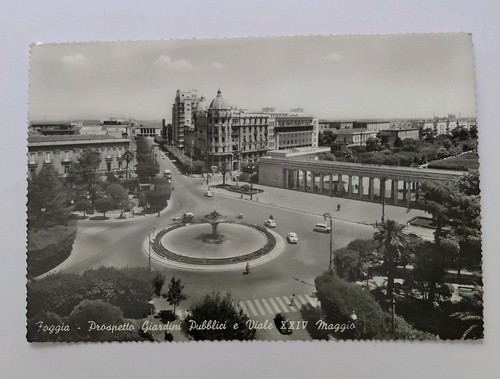 Cartolina foggia 1963 - foggia, giardini
