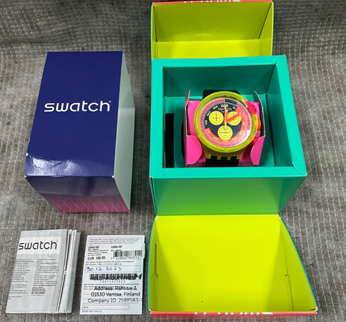Orologio swatch sb06j100 - sb06j100, neon