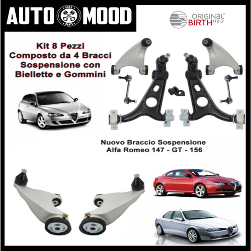 Kit bracci anteriori alfa - kit,