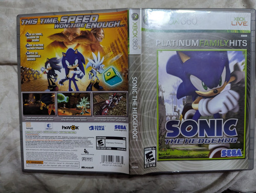 Microsoft xbox 360 sonic - sonic, the