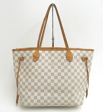 Autentica borsa a tracolla Louis Vuitton Damier Azur Neverfull MM F#46413
