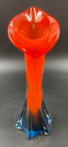 Vaso soprammobile vetro murano - vaso,