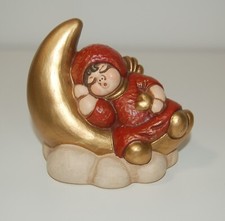 Thun angelo con cuffietta e cuore su nuvola con luna - rosso