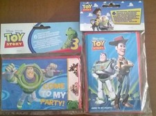 TOY STORY DISNEY BLOCCO 6 INVITI BIGLIETTI FESTA COMPLEANNO PARTY 