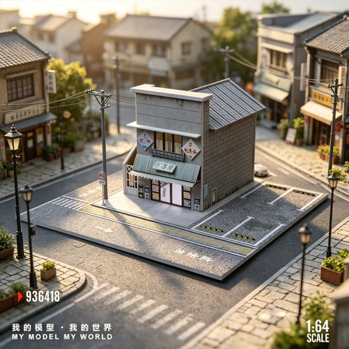 Diorama garage modello - diorama, 1:64