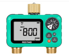 Restmo Timer Acqua Digitale Automatico 2 Zone Modello O-HT-2B Connessioni Ottone