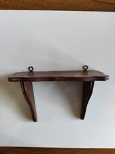 Mensola da appendere in legno rosso scuro, antiquariato
