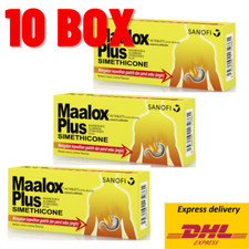 NEW 10 BOX X 40 MAALOX PLUS