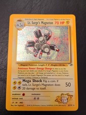 Pokemon Card Lt Surge's Magneton Holo 8/132 Gym Heroes ENG played PL vintage