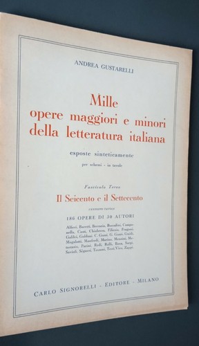 Mille opere maggiori minori - mille, e