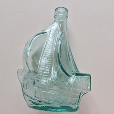 Vetreria Etrusca Santa Maria Vetro Barca a Vela Nave Bottiglia/Decanter 1992 Italia