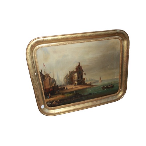Olio tela olandese - su, 1700