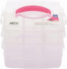 Scatola Di Stoccaggio Impilabile, 18 Scomparti, per Conservare Piccoli Materiali