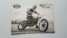 Villa SD 250 Regolarità 1977 catalogo ricambi originale