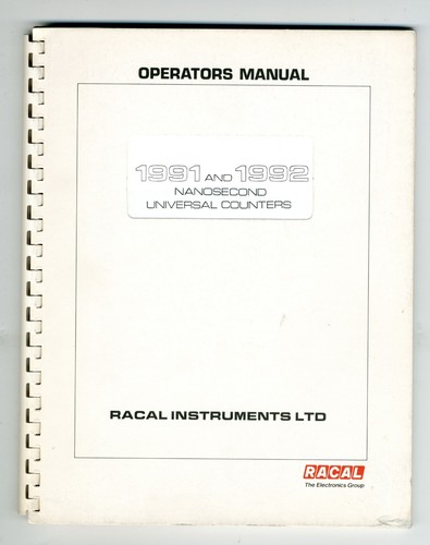 Racal dana 1991 - 1991, and