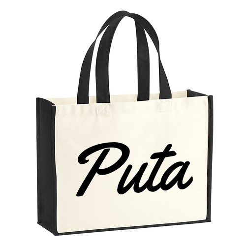 Sacchetto iuta puta scritta - sacchetto, di
