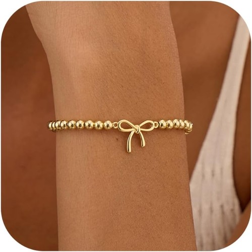 Bracciale elastico perline - bracciale,