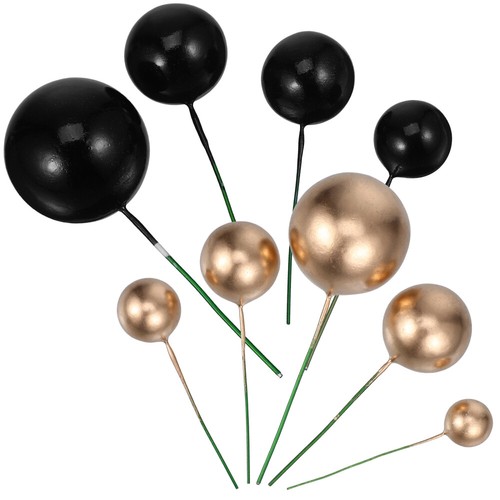 Pezzi palline nere e oro - 66,