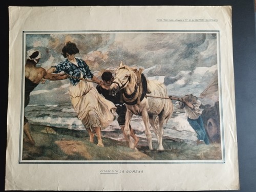 Antica stampa colori 1920 - stampa,