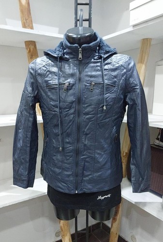 Purple faux leather - leather, jacket