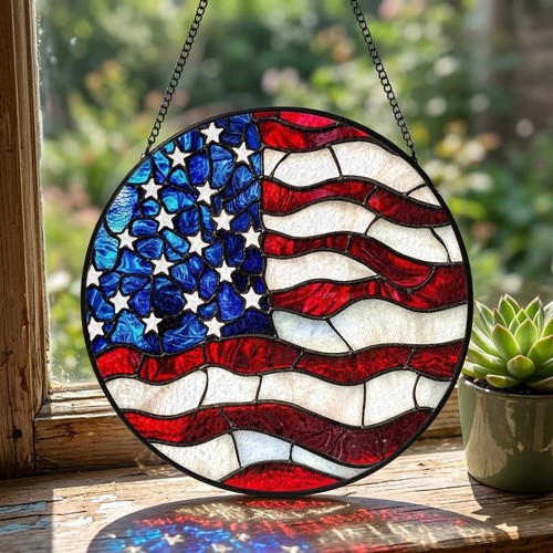 Bandiera americana vetro
