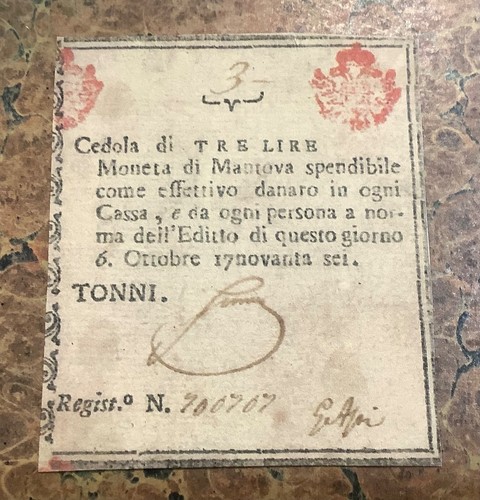 Rara moneta mantova - moneta, 1796