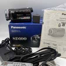 Panasonic HDC-SD100-K Videocamera HD Nera Ottime Condizioni Made in Japan