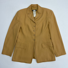 Giorgio Armani Black Label Giacca Donna Blazer Tg 14 Giacca Giallo Dorato Italia