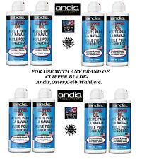 8-ANDIS lubrificante CLIPPER & TRIMMER BLADE OIL LUBE * anche per Oster, Wahl, Moser
