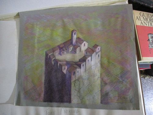 Dipinto acrilico carta john - carta,