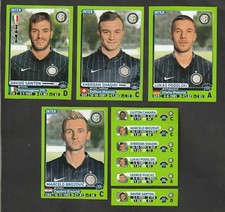5 FIGURINE CALCIATORI PANINI