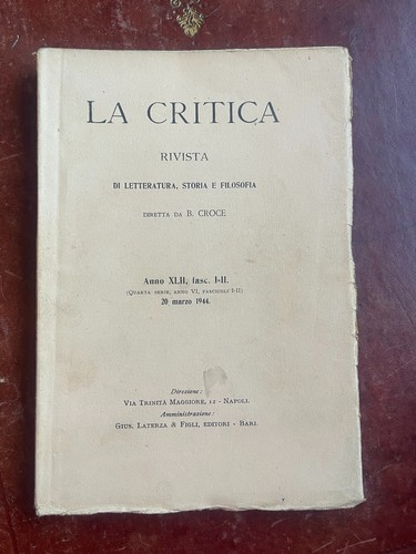 Critica anno xlii fasc - la,