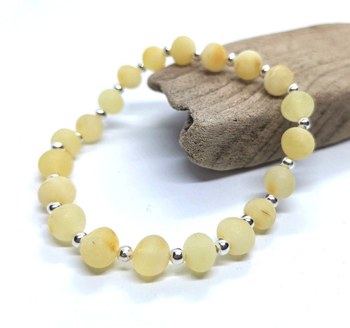 Bracciale ambra naturale - bracciale,