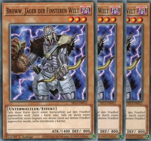 Yugioh broww cacciatore - 3x, broww,