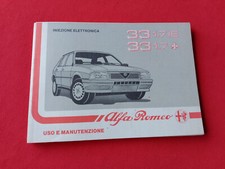 ALFA ROMEO 33 1.7 IE 33 1.7 QUADRIFOGLIO LIBRETTO USO E MANUTENZIONE