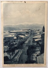 Cartolina Cerreto Sannita corso Umberto I neve Benevento paesaggistica T12