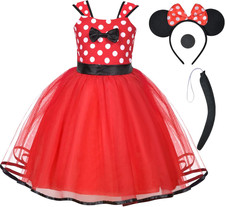 Ragazza Minnie Pois Abito Da