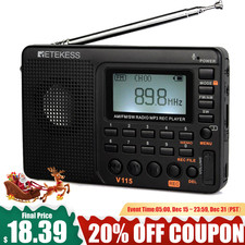 V115 Radio Portatile,AM/FM/SW