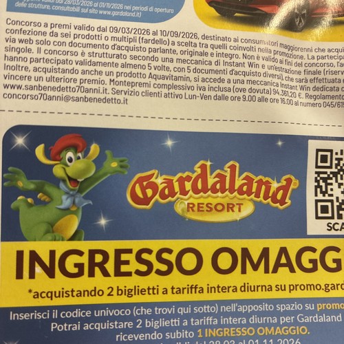 Gardaland ingresso omaggio - ,