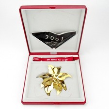 Georg Jensen Camper di Natale 2001 Placcato Oro Christmas Mobile Regize Overgaard