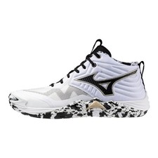MIZUNO WAVE MOMENTUM ELITE MID KAKIZOME V1GA251741 Scarpe Pallavolo Bianco Nero