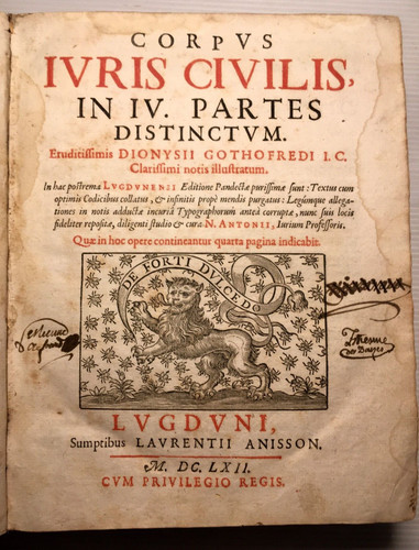 1662 droit corpus juris - droit,