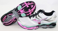 Scarpe sneakers da corsa donna Mizuno Wave Creation 14 bianco rosa blu NO SCATOLA