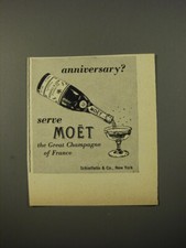 1954 Moet Champagne Ad -