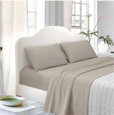 Completo Letto Tinta Unita 100% Cotone in 6 Colori e 3 Misure