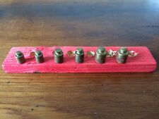 6 Pesi Ottone Vintage Negozio