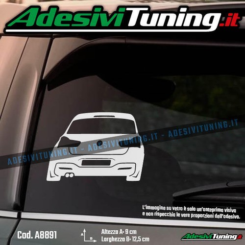 Adesivo profilo posteriore bmw - posteriore,