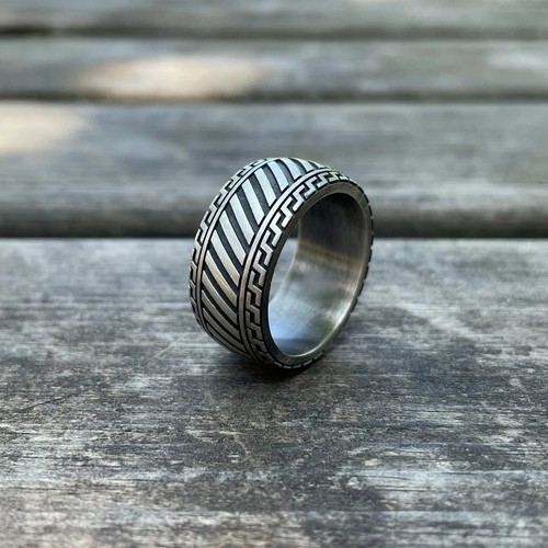 Anello fascia biker argento - fascia, in