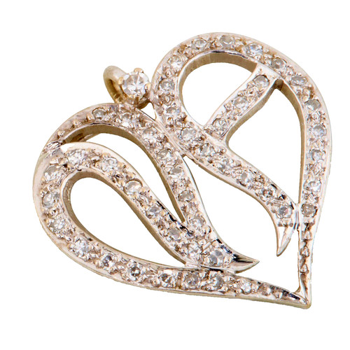 Ciondolo cuore oro - cuore,