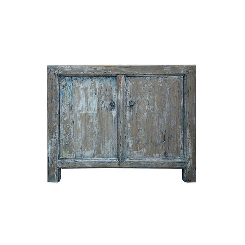Distressed tan blue - 2, doors